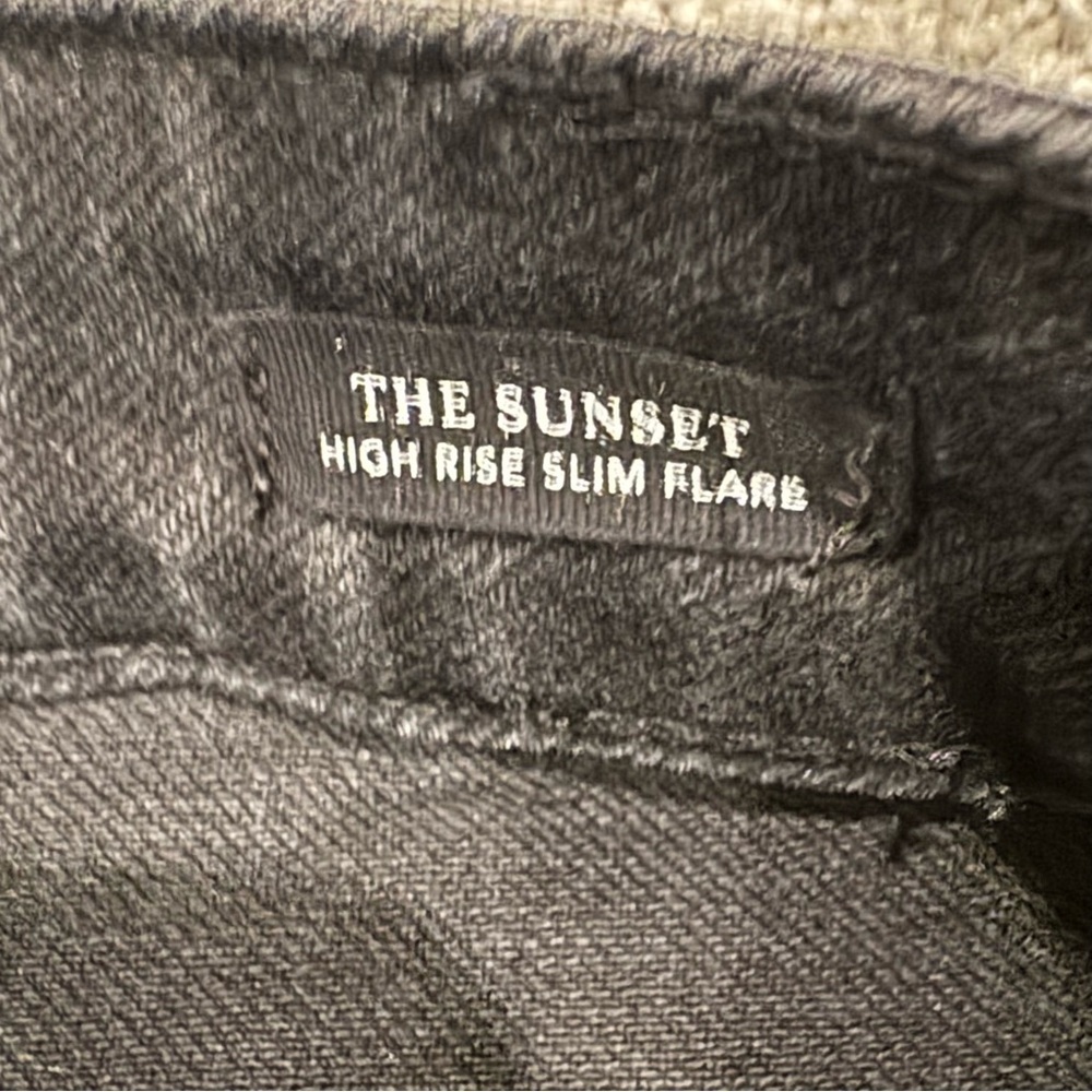 Rails The Sunset High Rise Slim Flare Jeans Black Size 28 NWT - Picture 7 of 12